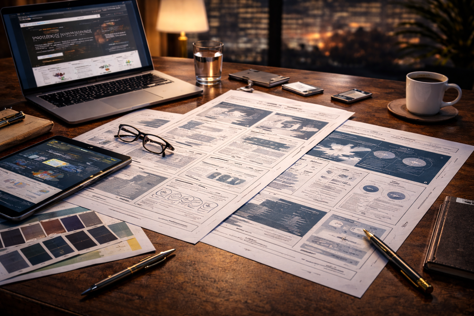 Executive homepage layout preview