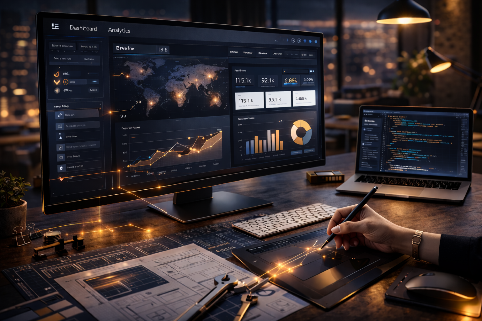 Data-driven decision making illustration